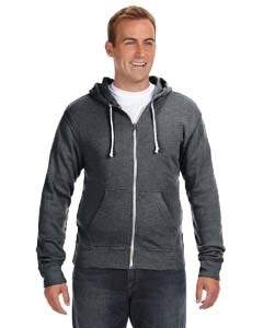 J America JA8872 Triblend Full-Zip Fleece Hood