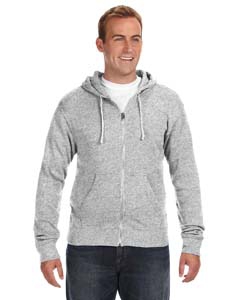 J America JA8872 Triblend Full-Zip Fleece Hood