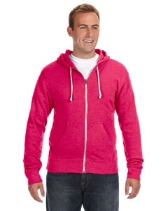 J America JA8872 Triblend Full-Zip Fleece Hood