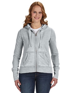 J America JA8913 Ladies&#39; Zen Full-Zip Fleece Hood