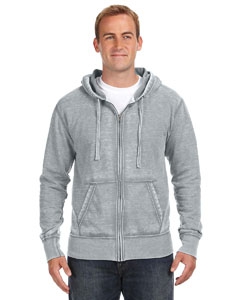 J America JA8916 Vintage Zen Full-Zip Fleece Hood