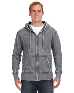 J America JA8916 Vintage Zen Full-Zip Fleece Hood