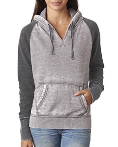 J America JA8926 Ladies&#39; Zen Contrast Pullover Hood