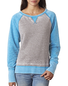 J America JA8927 Ladies&#39; Zen Contrast Crew