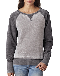 J America JA8927 Ladies&#39; Zen Contrast Crew