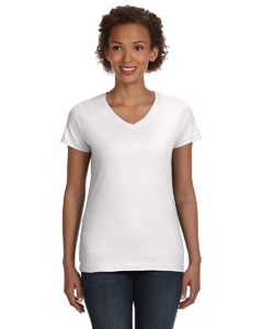 LAT 3507 Ladies&#39; Fine Jersey V-Neck Longer Length T-Shirt