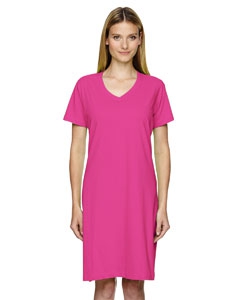 LAT 3522 Ladies&#39; Fine Jersey Crossover V-Neck Coverup