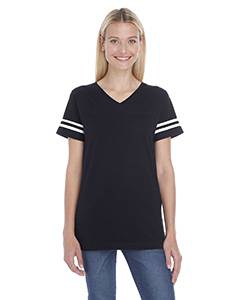 LAT 3537 Ladies&#39; Football Fine Jersey T-Shirt