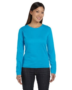 LAT 3588 Ladies&#39; Combed Ringspun Jersey Long-Sleeve T-Shirt