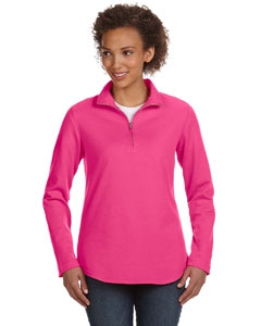 LAT 3764 Ladies&#39; Quarter-Zip Pullover