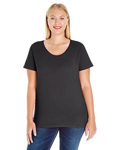 LAT 3804 Ladies&#39; Curvy Premium Jersey T-Shirt - BLACK