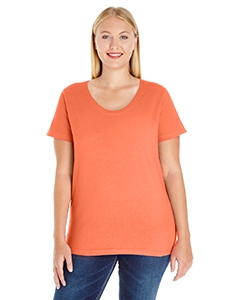 LAT 3804 Ladies&#39; Curvy Premium Jersey T-Shirt - PAPAYA