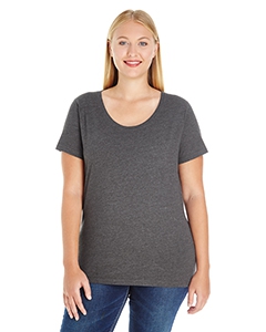 LAT 3804 Ladies&#39; Curvy Premium Jersey T-Shirt - SMOKE