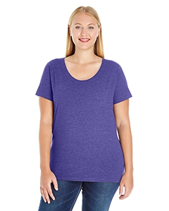 LAT 3804 Ladies&#39; Curvy Premium Jersey T-Shirt - VINTAGE PURPLE