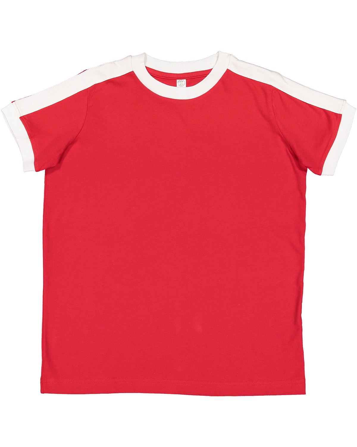 LAT 6132 Youth Soccer Ringer Fine Jersey T-Shirt