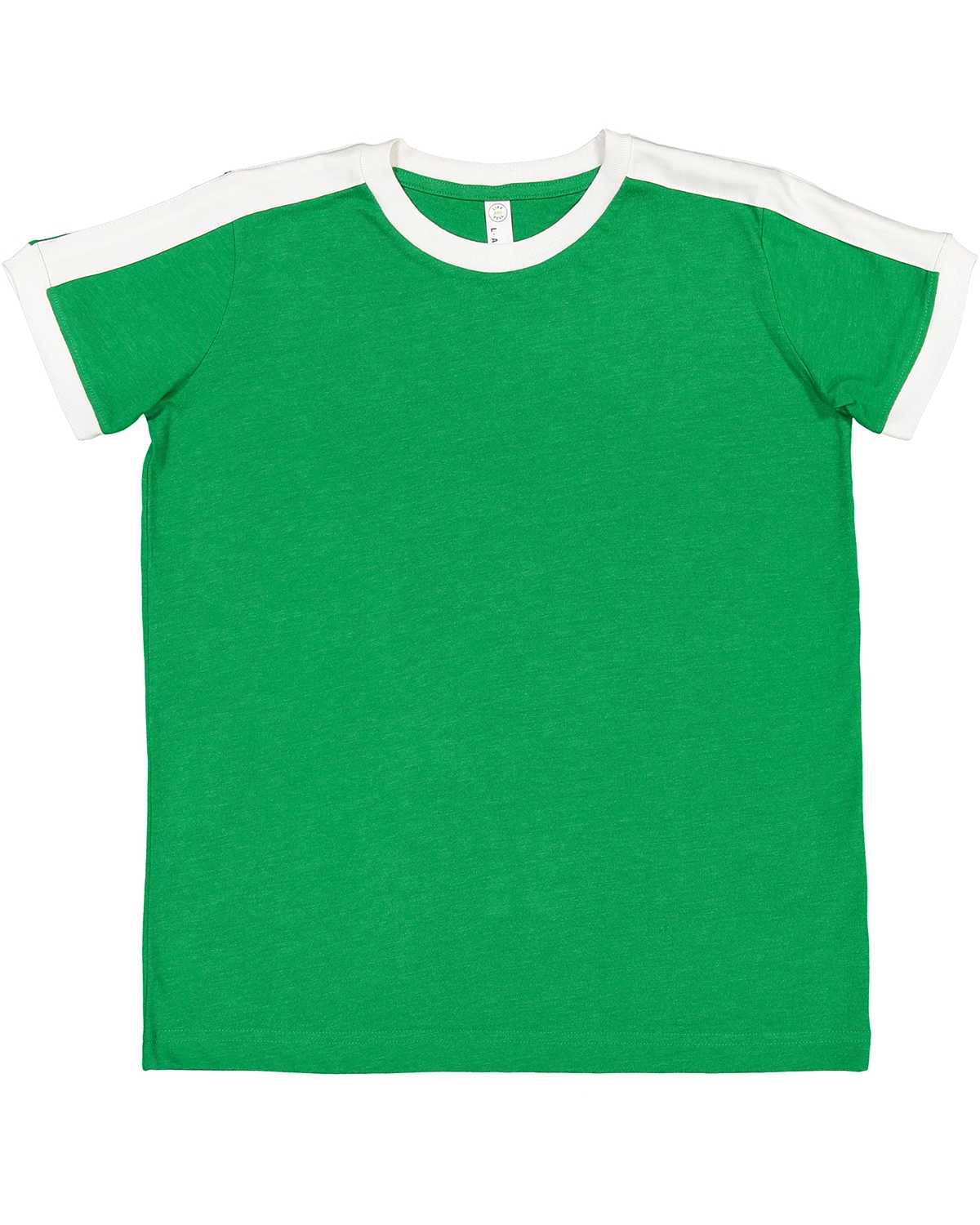 LAT 6132 Youth Soccer Ringer Fine Jersey T-Shirt