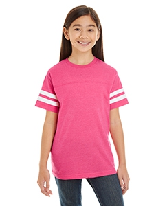 LAT 6137 Youth Football Fine Jersey T-Shirt