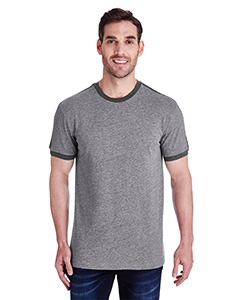 LAT 6932 Men&#39;s Soccer Ringer Fine Jersey T-Shirt