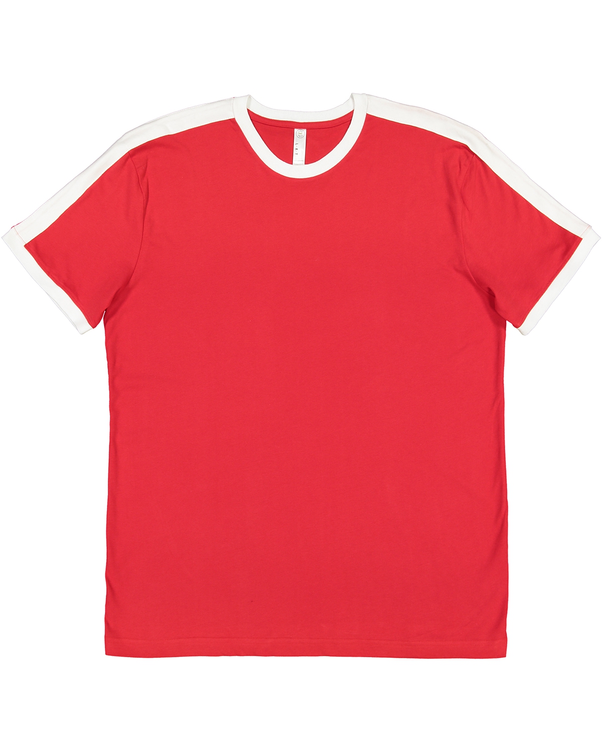 LAT 6932 Men&#39;s Soccer Ringer Fine Jersey T-Shirt