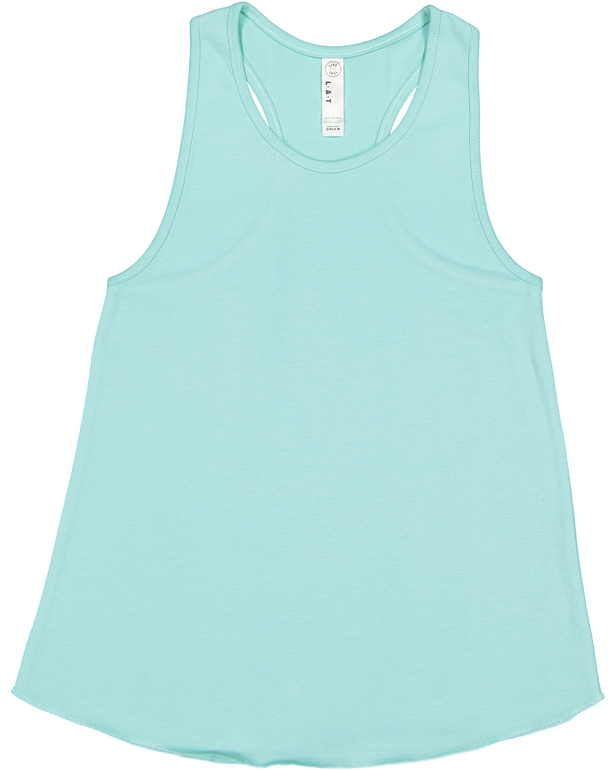 LAT LA2621 Girls&#39; Relaxed Racerback Premium Jersey Tank