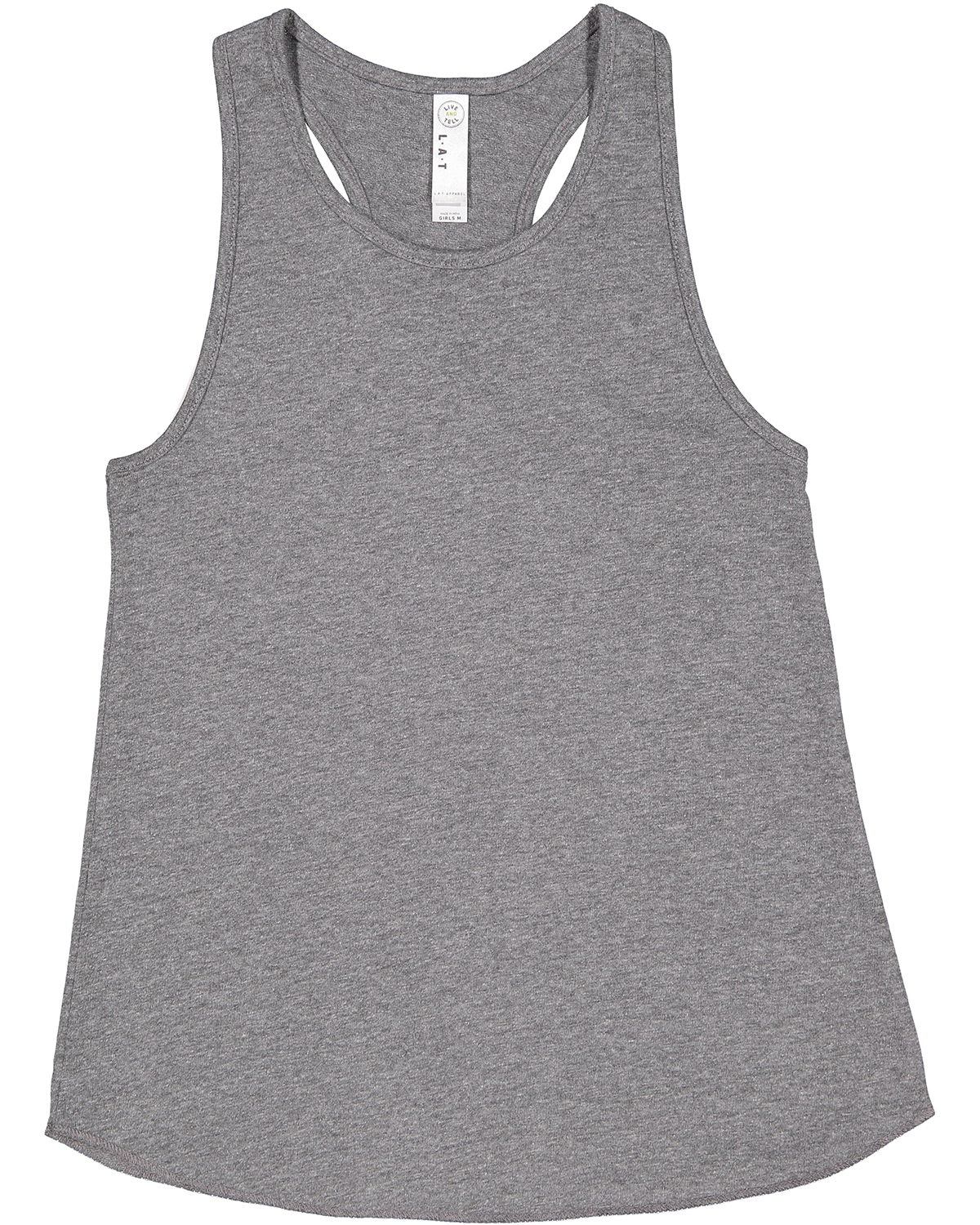 LAT LA2621 Girls&#39; Relaxed Racerback Premium Jersey Tank