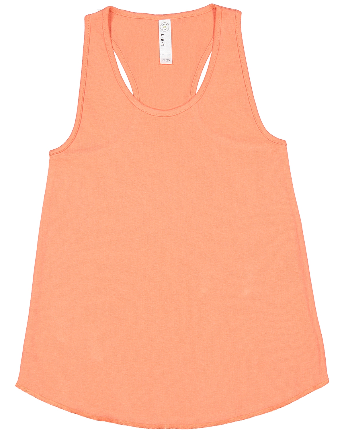 LAT LA2621 Girls&#39; Relaxed Racerback Premium Jersey Tank