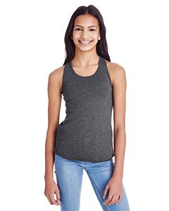 LAT LA2621 Girls&#39; Relaxed Racerback Premium Jersey Tank