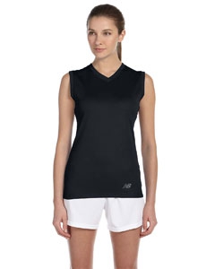 New Balance N7117L Ladies&#39; Ndurance&#174; Athletic V-Neck  Workout T-Shirt