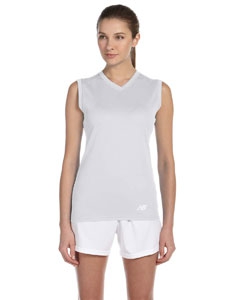 New Balance N7117L Ladies&#39; Ndurance&#174; Athletic V-Neck  Workout T-Shirt