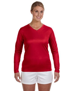 New Balance N7119L Ladies&#39; Ndurance&#174; Athletic Long-Sleeve V-Neck T-Shirt