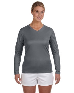 New Balance N7119L Ladies&#39; Ndurance&#174; Athletic Long-Sleeve V-Neck T-Shirt