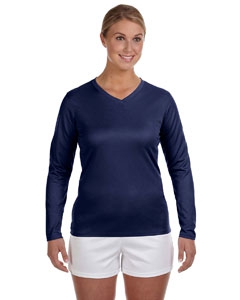 New Balance N7119L Ladies&#39; Ndurance&#174; Athletic Long-Sleeve V-Neck T-Shirt