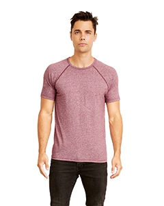 Next Level 2050 Men&#39;s Mock Twist Short-Sleeve Raglan T-Shirt