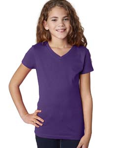 Next Level 3740 Girls&#39; Adorable V-Neck Tee