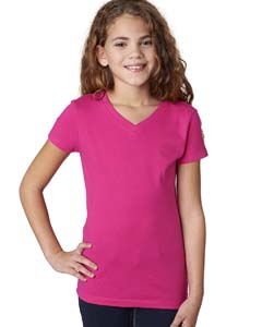 Next Level 3740 Girls&#39; Adorable V-Neck Tee