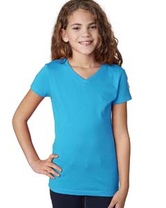 Next Level 3740 Girls&#39; Adorable V-Neck Tee