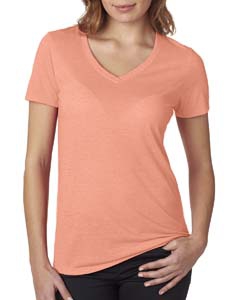 Next Level 6044 Ladies&#39; Poly/Cotton V-Neck Tee