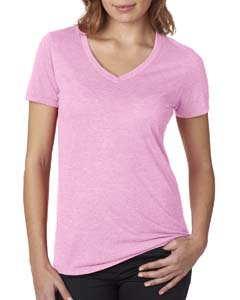 Next Level 6044 Ladies&#39; Poly/Cotton V-Neck Tee