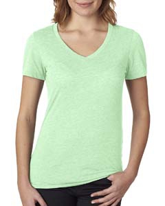 Next Level 6044 Ladies&#39; Poly/Cotton V-Neck Tee