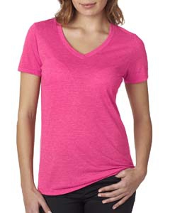 Next Level 6044 Ladies&#39; Poly/Cotton V-Neck Tee