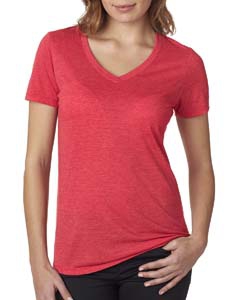 Next Level 6044 Ladies&#39; Poly/Cotton V-Neck Tee