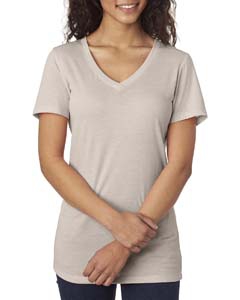 Next Level 6044 Ladies&#39; Poly/Cotton V-Neck Tee