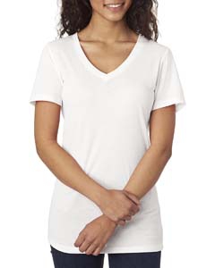 Next Level 6044 Ladies&#39; Poly/Cotton V-Neck Tee