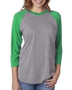 Next Level 6051 Unisex Triblend 3/4-Sleeve Raglan Tee