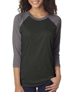 Next Level 6051 Unisex Triblend 3/4-Sleeve Raglan Tee