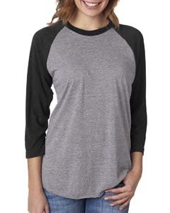 Next Level 6051 Unisex Triblend 3/4-Sleeve Raglan Tee