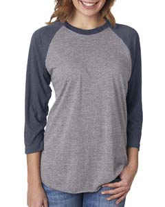 Next Level 6051 Unisex Triblend 3/4-Sleeve Raglan Tee