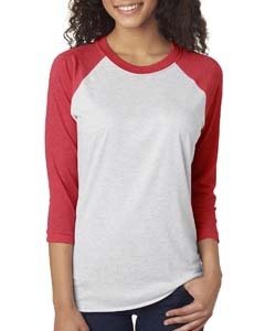 Next Level 6051 Unisex Triblend 3/4-Sleeve Raglan Tee