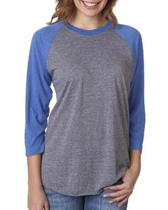 Next Level 6051 Unisex Triblend 3/4-Sleeve Raglan Tee