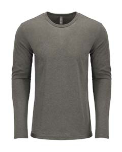 Next Level 6071 Men&#39;s Triblend Long-Sleeve Crew Tee